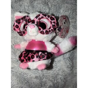 Aurora World YooHoo & Friends Plush Pammee Fennec Fox In Animal Print 5" Glasses
